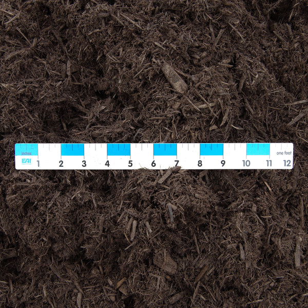 Double Ground Hardwood Dyed Dark Brown Mulch - $36.00 Per Cubic Yard