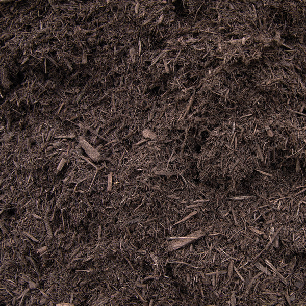 Double Ground Hardwood Dyed Dark Brown Mulch - $36.00 Per Cubic Yard